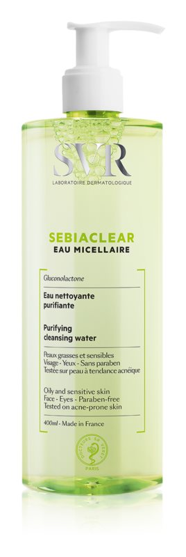 SVR Sebiaclear Eau Micellaire Mattifying Micellar Water For Oily And Problematic Skin